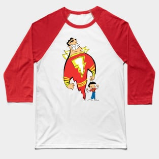 Billy Batson and the magic of Shazam Baseball T-Shirt